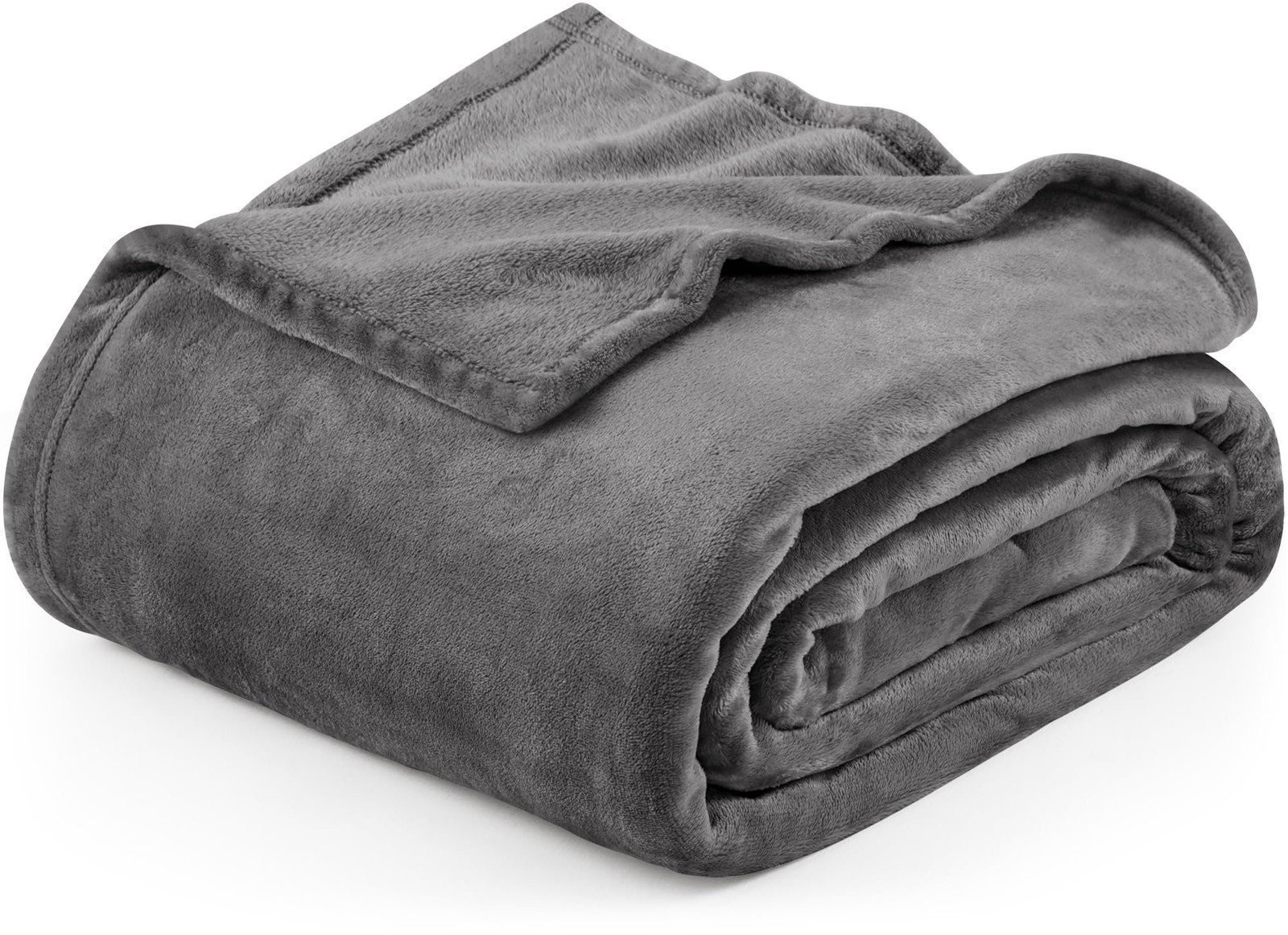Utopia Bedding Cool Grey Fleece Blanket King Size Lightweight Fuzzy Soft...