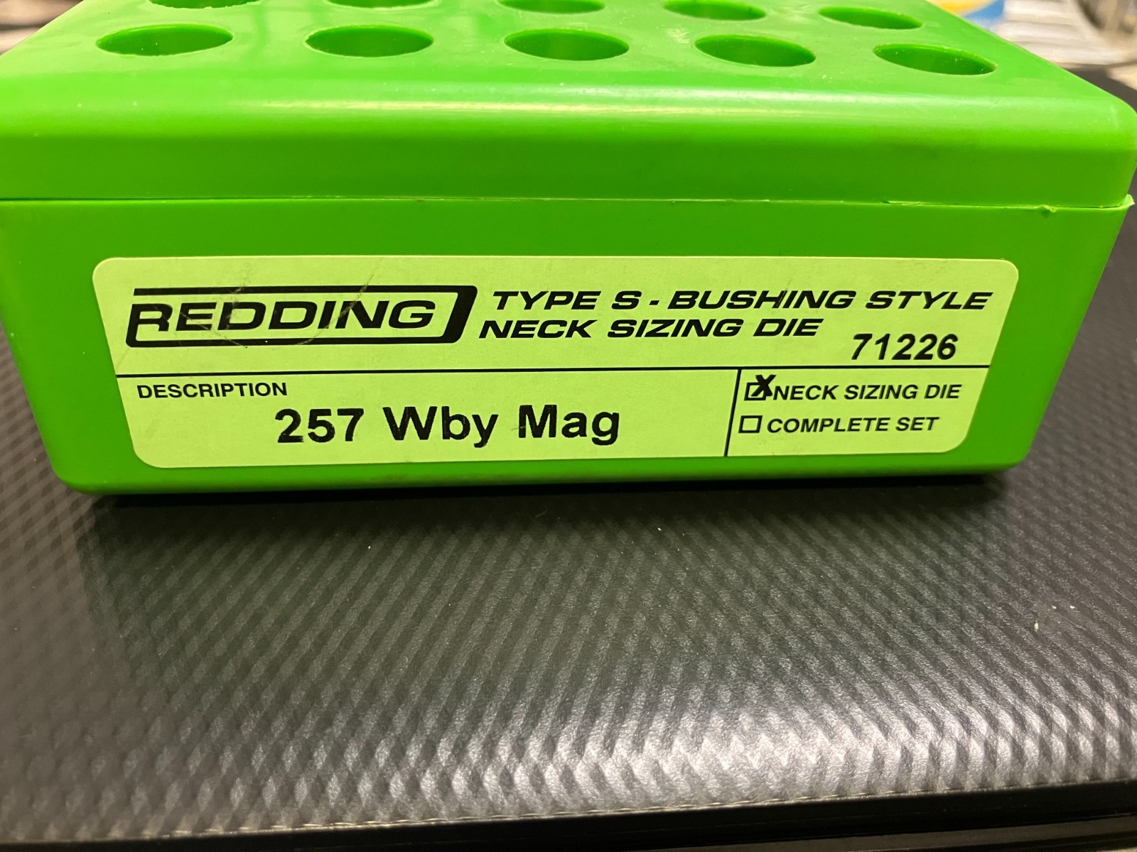 Redding 257 Weatherby Bushing Neck Die Type S #71226