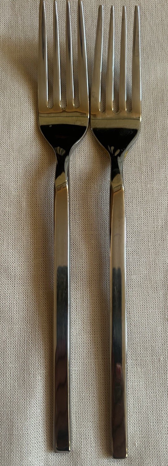 Villeroy&Boch New Wave Stainless Steel 18/10 Dinner Forks Set Of 2 Glossy Finish