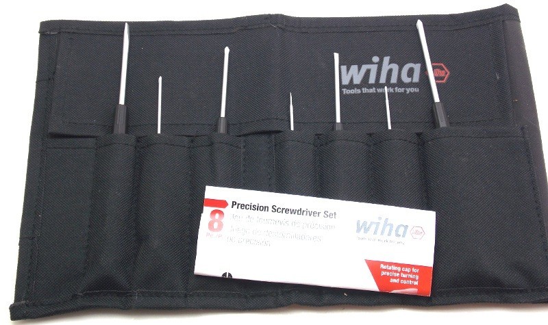 Wiha 7 Piece Precision Screwdriver Set in Pouch #26199 Missing One Barely Used
