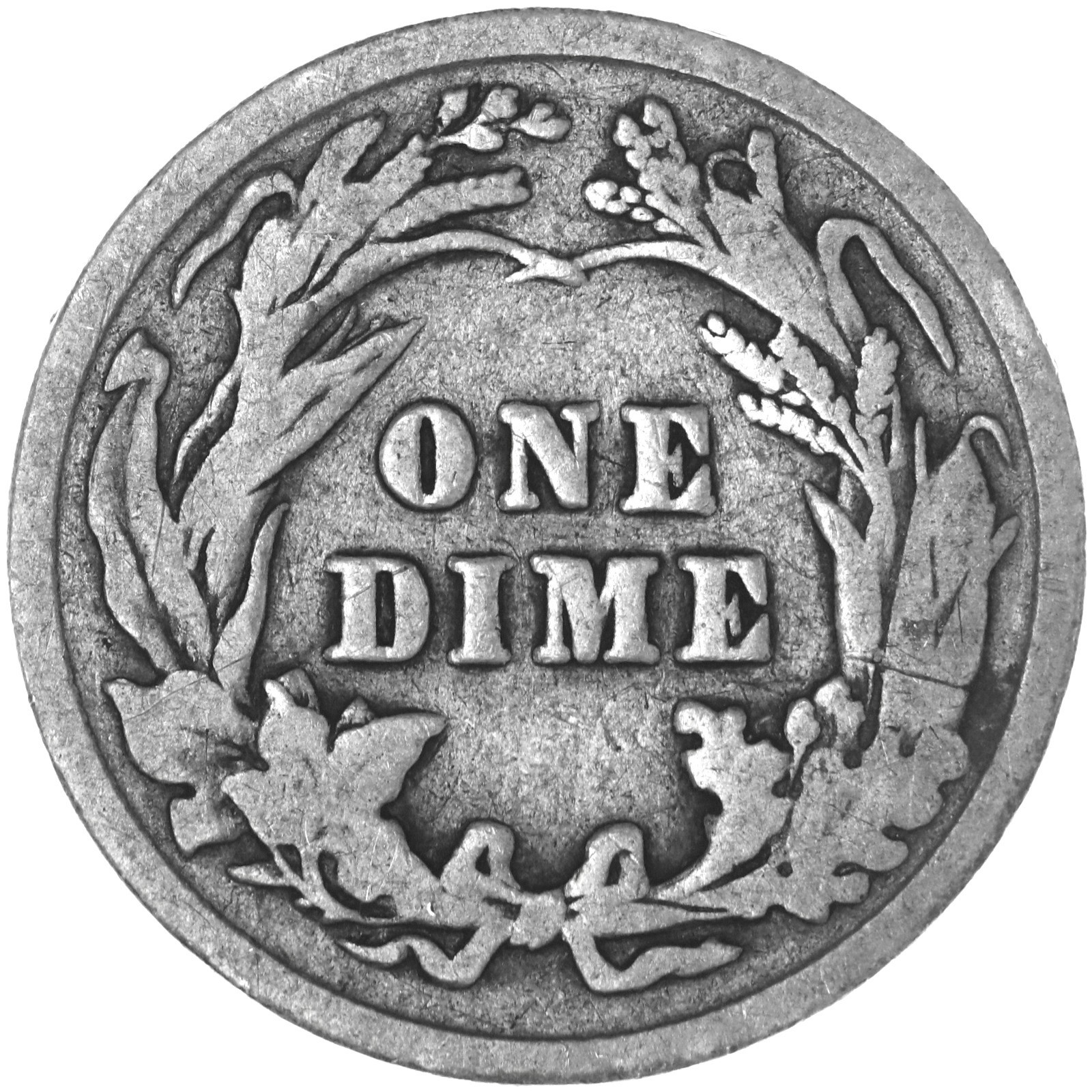 1901 (P) Barber Dime 90% Silver Good GD