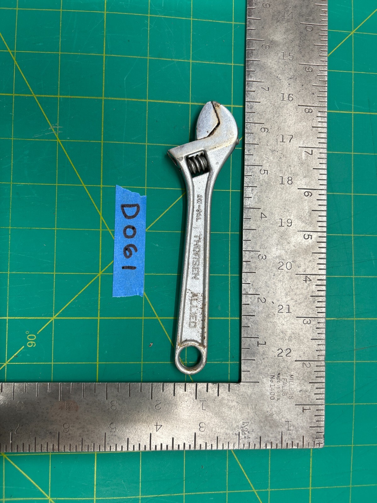 Vintage Thorsen AW-6AL 6.5" Allied Forged Alloy Steel Wrench Tool USA Hand Tool