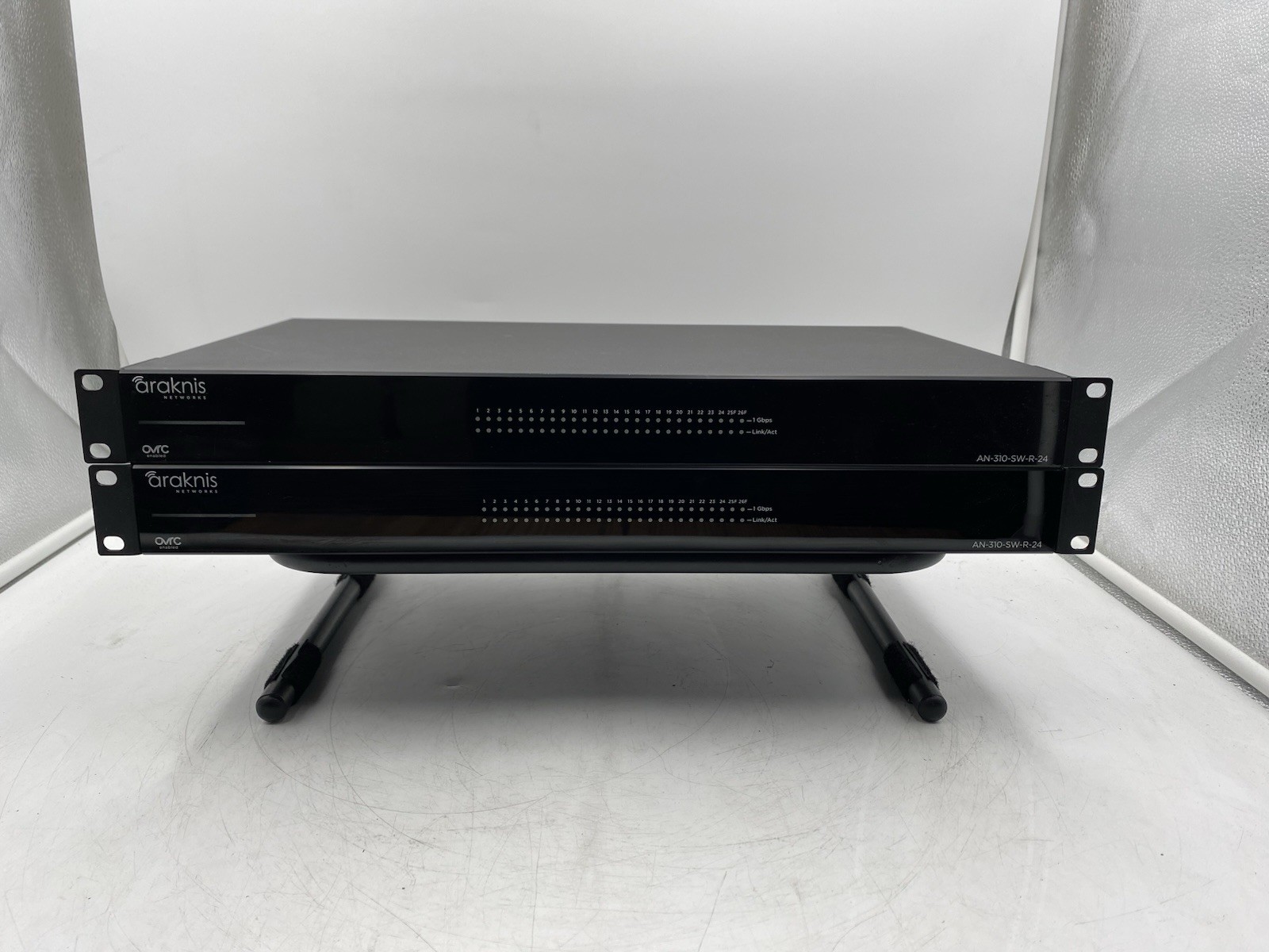 Lot of 2 Araknis Networks AN-310-SW-R-24 24-Port Ethernet Gigabit Network Switch