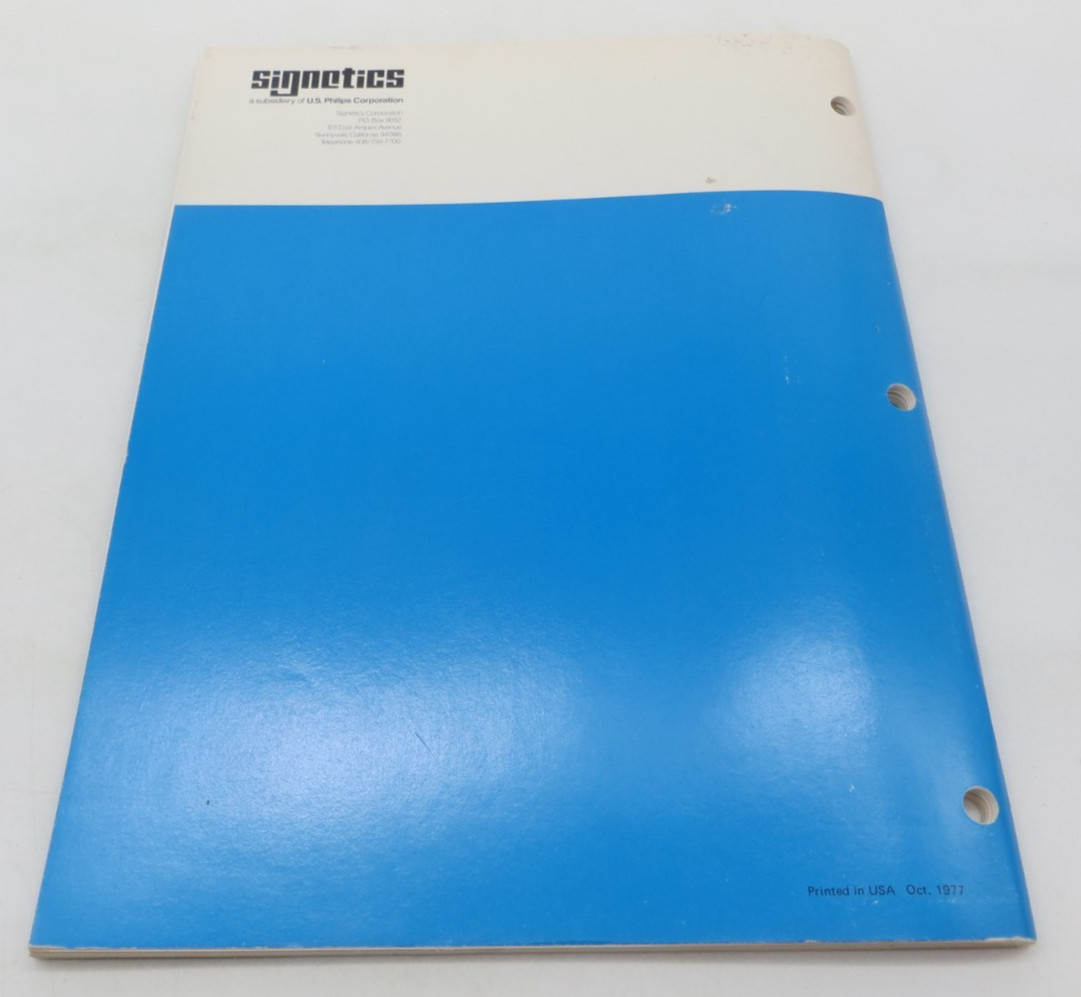Signetics Microcontroller Cross Assembly Program 1977 vtg technology manual