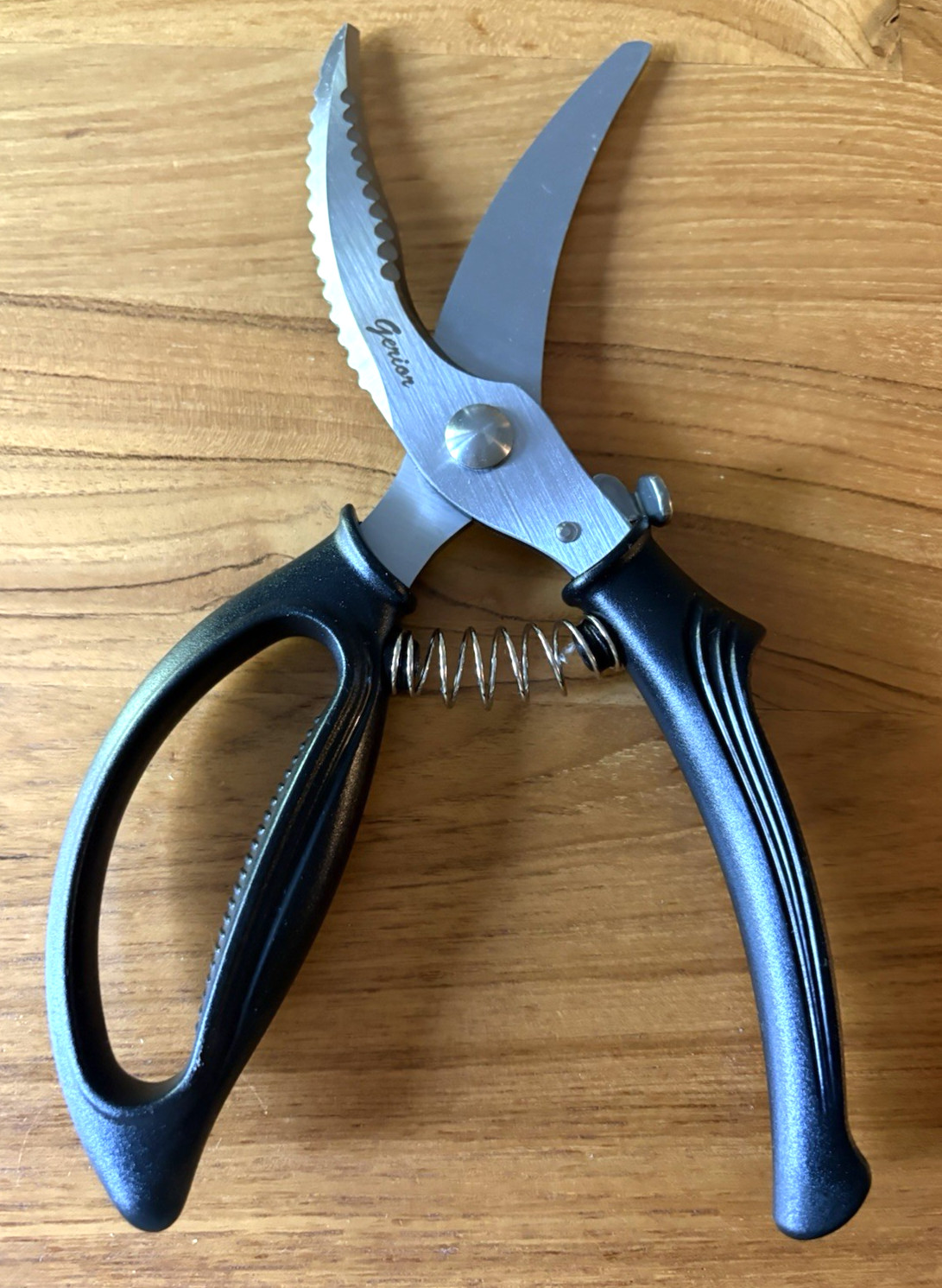 Gerior Heavy Duty Poultry Shears Stainless Steel Kitchen Scissors Black NWOB