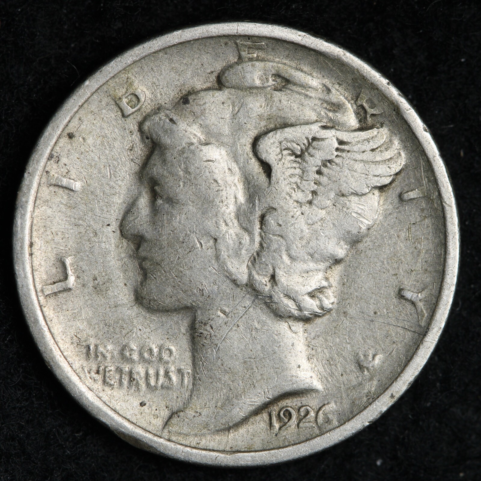 1926-D Mercury Silver Dime CHOICE AU E233 ACK