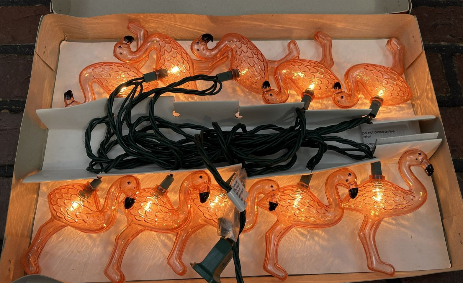 Pink Flamingo String Lights Camper Party Luau Novelty Lot of 40 indoor outdoor