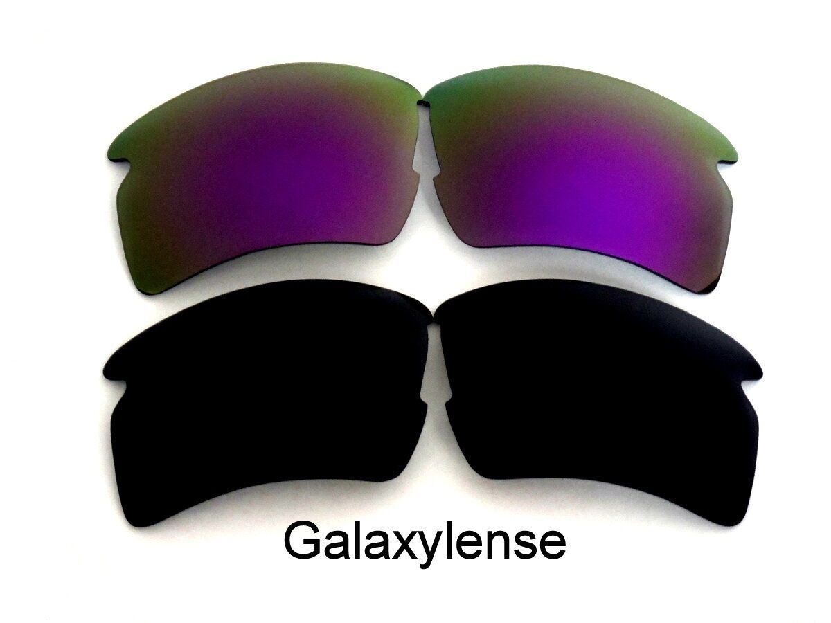 Galaxy Replacement Lenses For Oakley Flak 2.0 XL Sunglasses Black&Purple