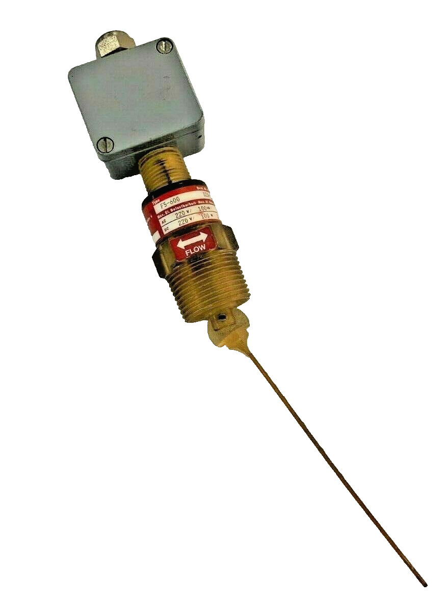 GEMS  DELAVAL Type FS-600  P/N 020-2419 Bi-Directional Paddle Flow Switch