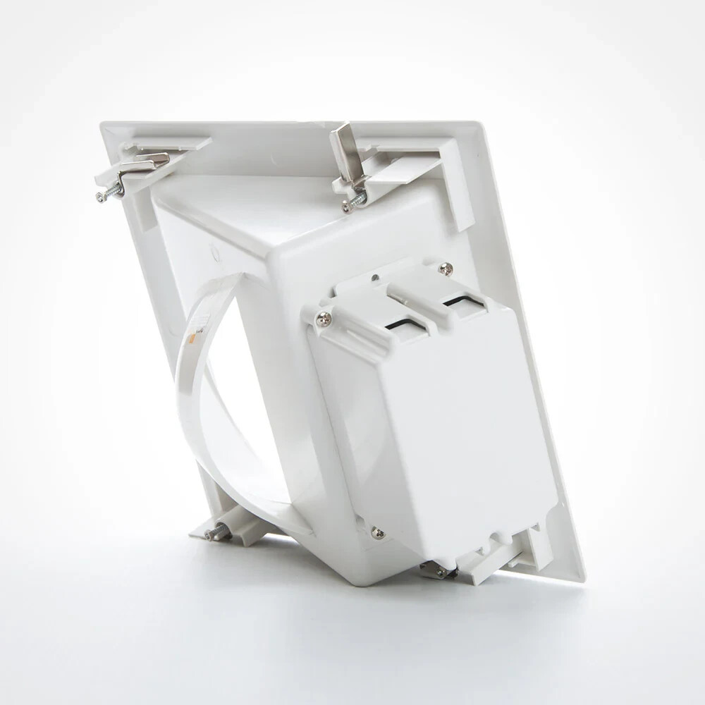DataComm Recessed Low Voltage Media Plate with Duplex Surge Suppressor