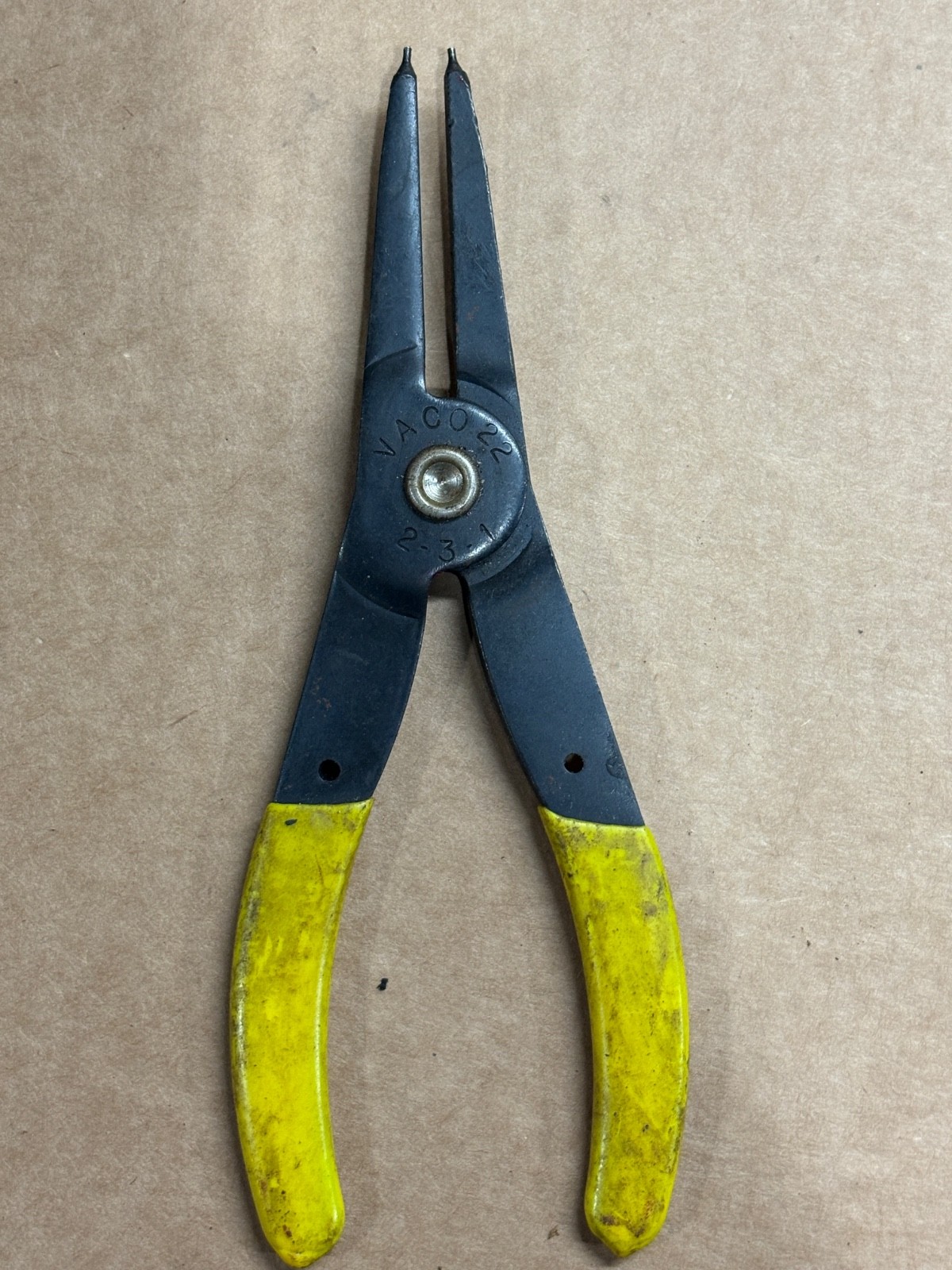 Vintage Vaco 22 External 2-3-1 Snap Ring Retaining Pliers 5.5" Made In USA
