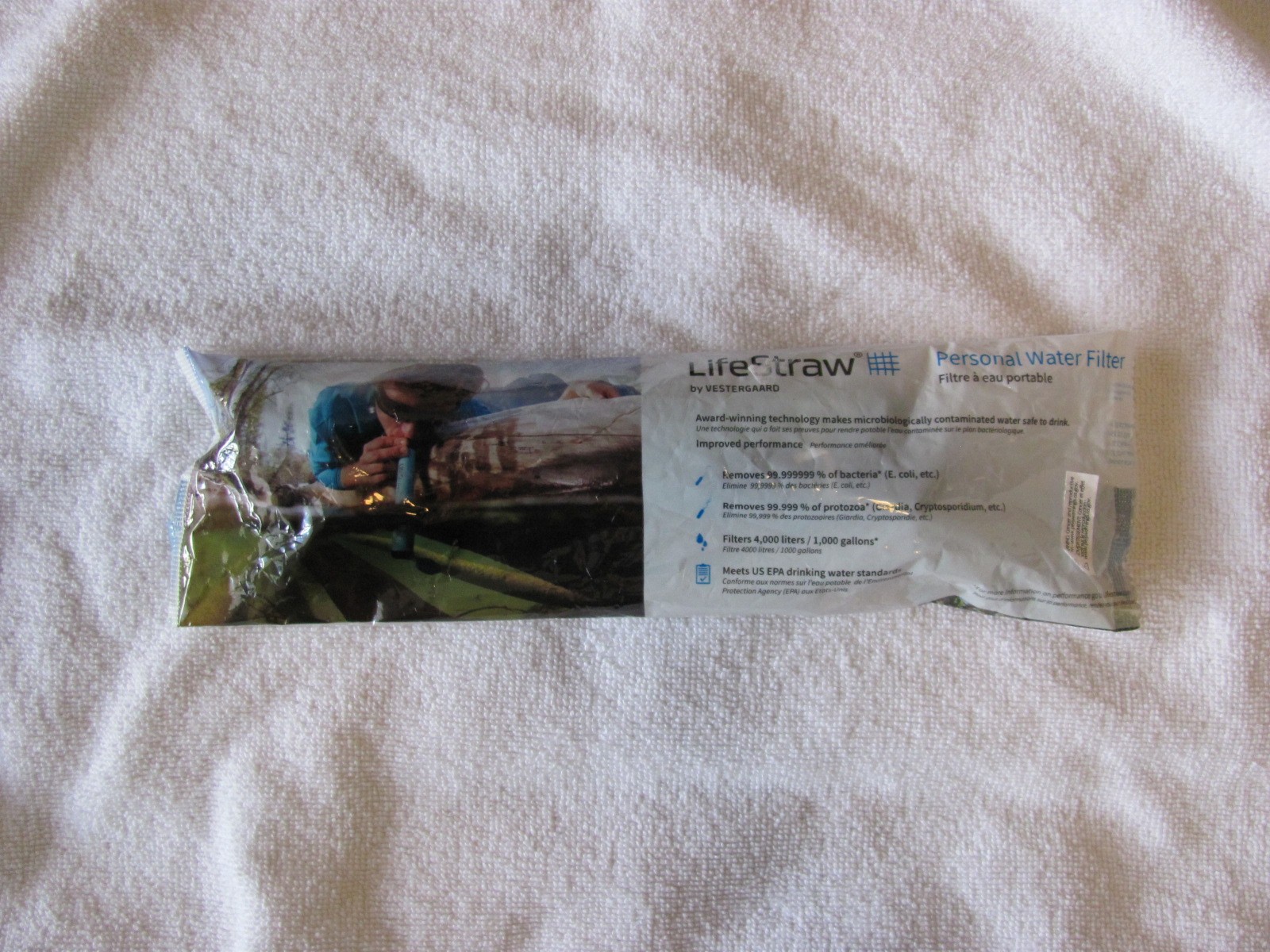 LifeStraw LSPHF017 Personal Water Filter Straw - Portable 4,000L Emergency
