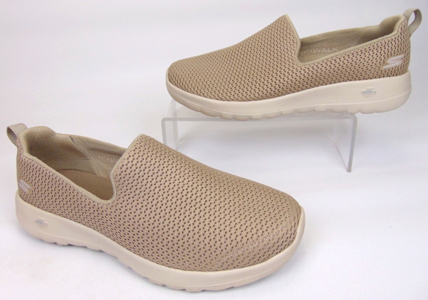 Skechers Go Walk Joy Casual Shoes Women's Comfort Sneakers Size 7.0 M, Beige