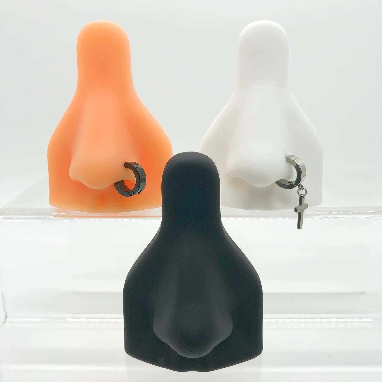 Show Practicing Silicone Nose Teaching Mannequin Tool with Model Copper Bracket
