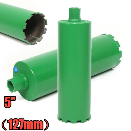 For Concrete Wet Drilling 1-1/4" Threads 5inch Wet Diamond Core Drill Bit Green