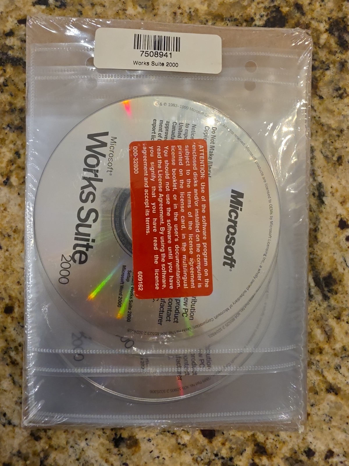 Microsoft Works Suite 2000 Office Software Suite for Windows CD Collectible