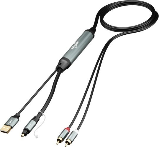 SPDIF Toslink Optical to 2 RCA Audio Adapter Cable 6 Ft Digital to Analog