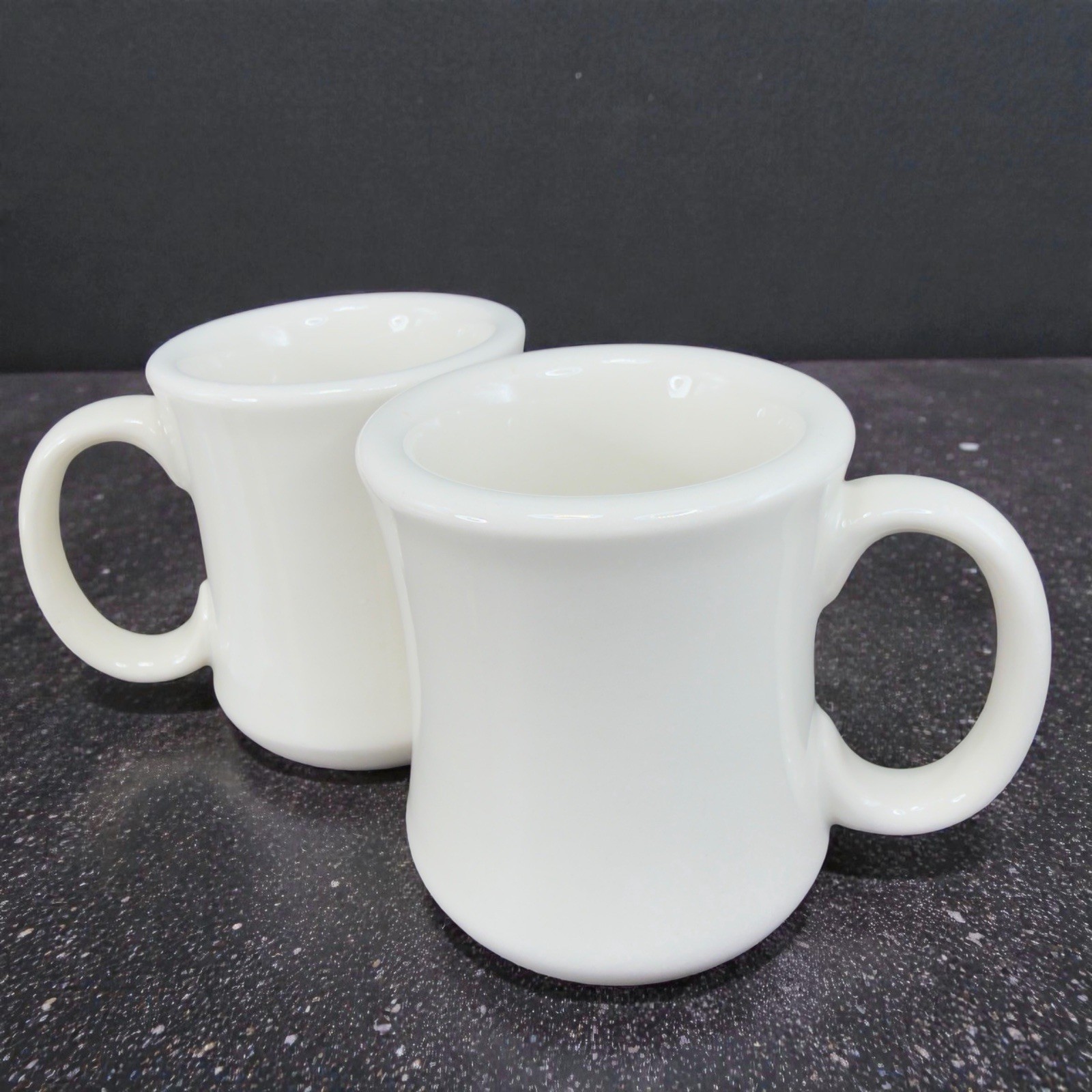 Ultima China Heavy Duty Restaurant Ware Coffee Mugs Cups Thick Dinner Ware Set 2