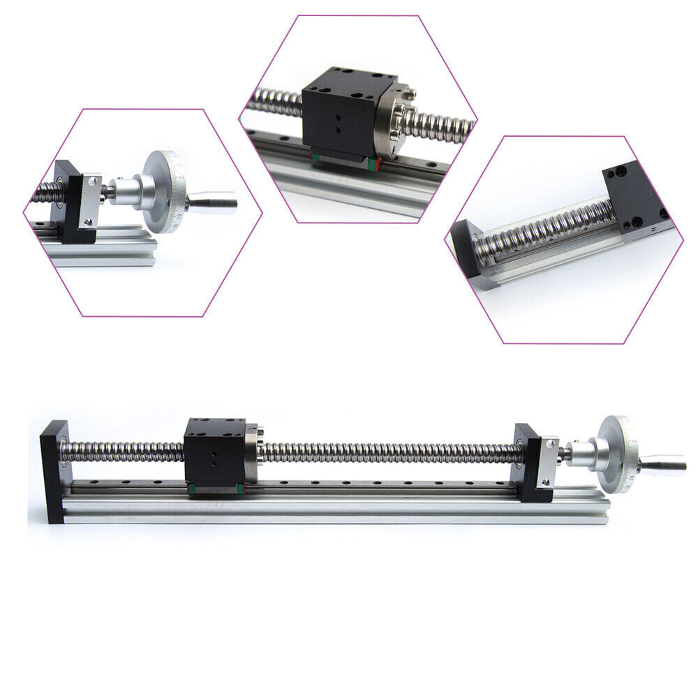 Manual Linear Rail Guide Slide Stage Actuator Ball Screw Motion Table& Handwheel
