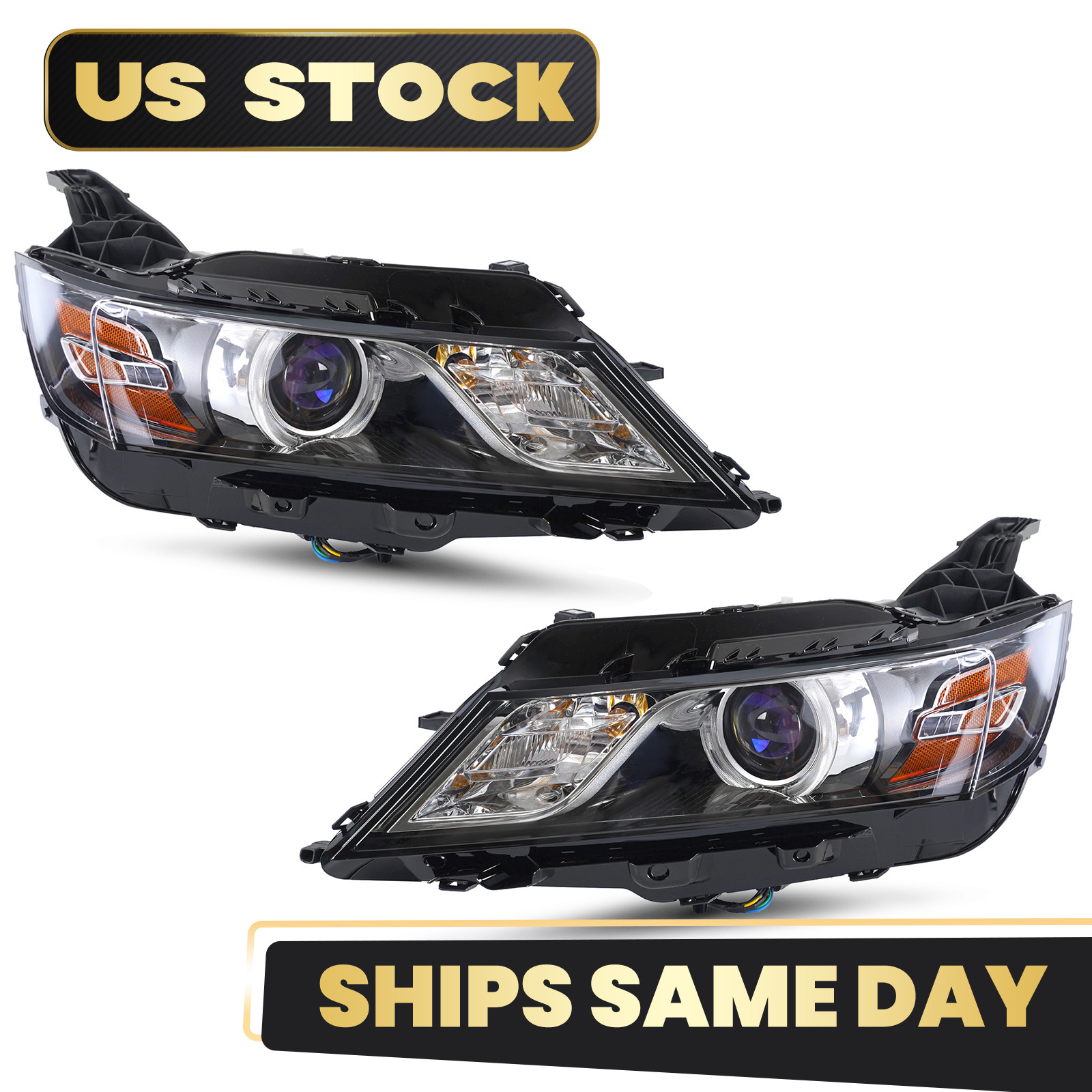 For 2015-2020 Chevy Impala HID Headlight LED Halo Projector w/ Ballast L+R Pair
