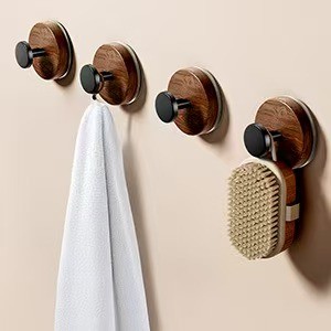 Suction Cup and Adhesive Tape Double Locking Hook,Wall Hook,Towel Hook, Shower