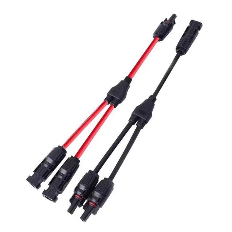 Solar Panel Y Branch Cable Connection Waterproof Adapter Connector Extension