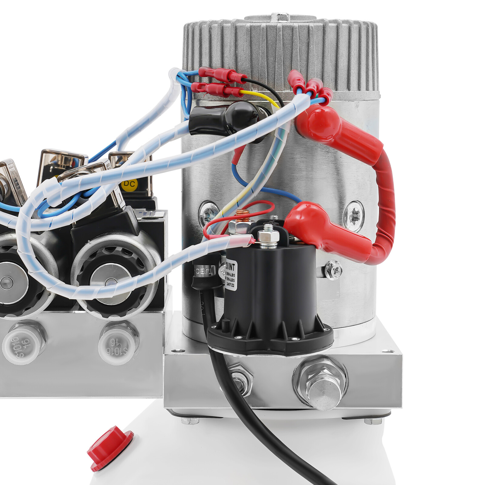 22Mpa Hydraulic Pump 4.5 Quart Double Acting Dump Trailer Pump Power Unit DC 12V