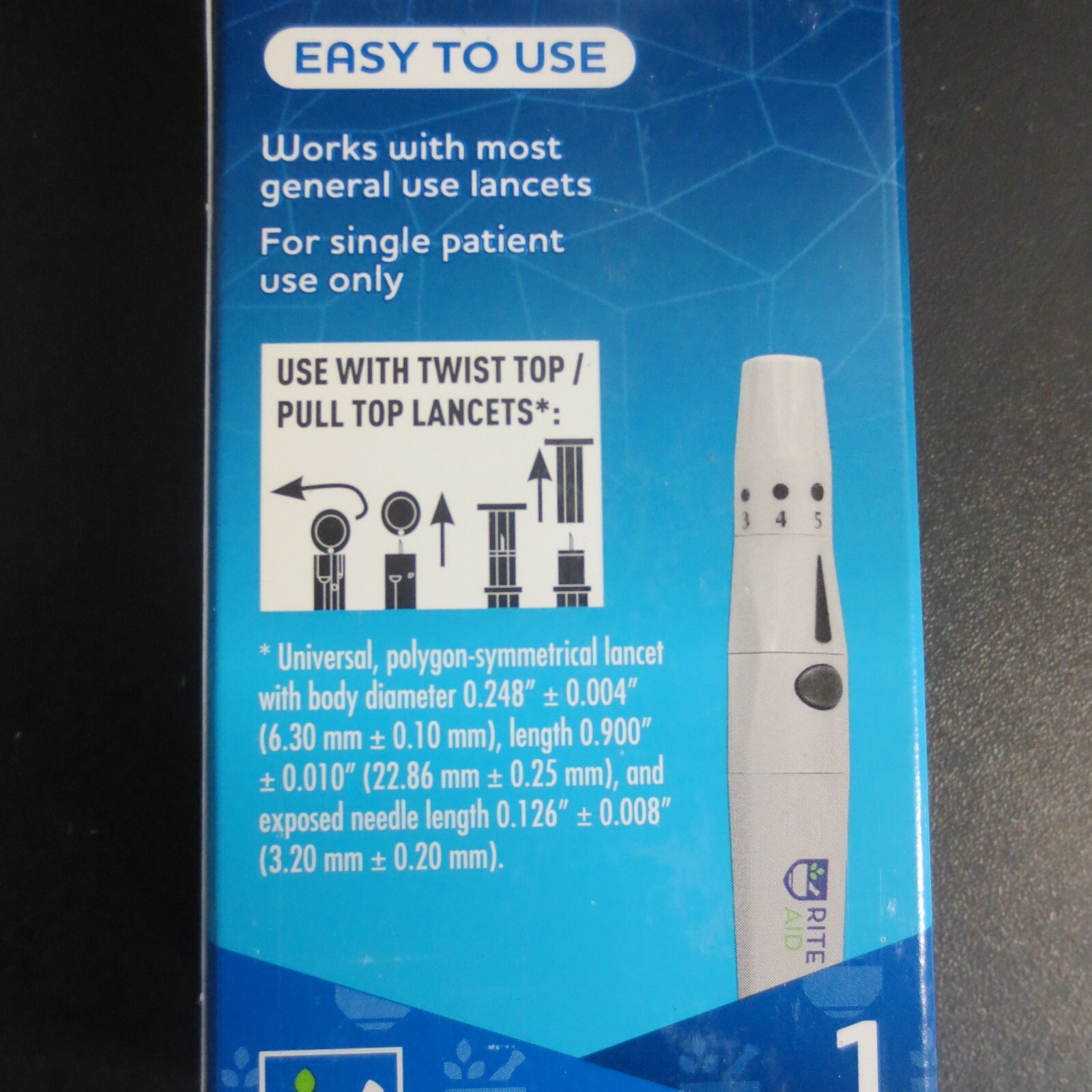 Rite Aid Lancing Device - 2 BOXES