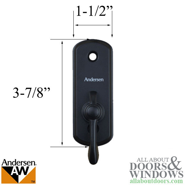Andersen Thumb Latch For Sliding Doors Albany Black Inside Thumb Latch