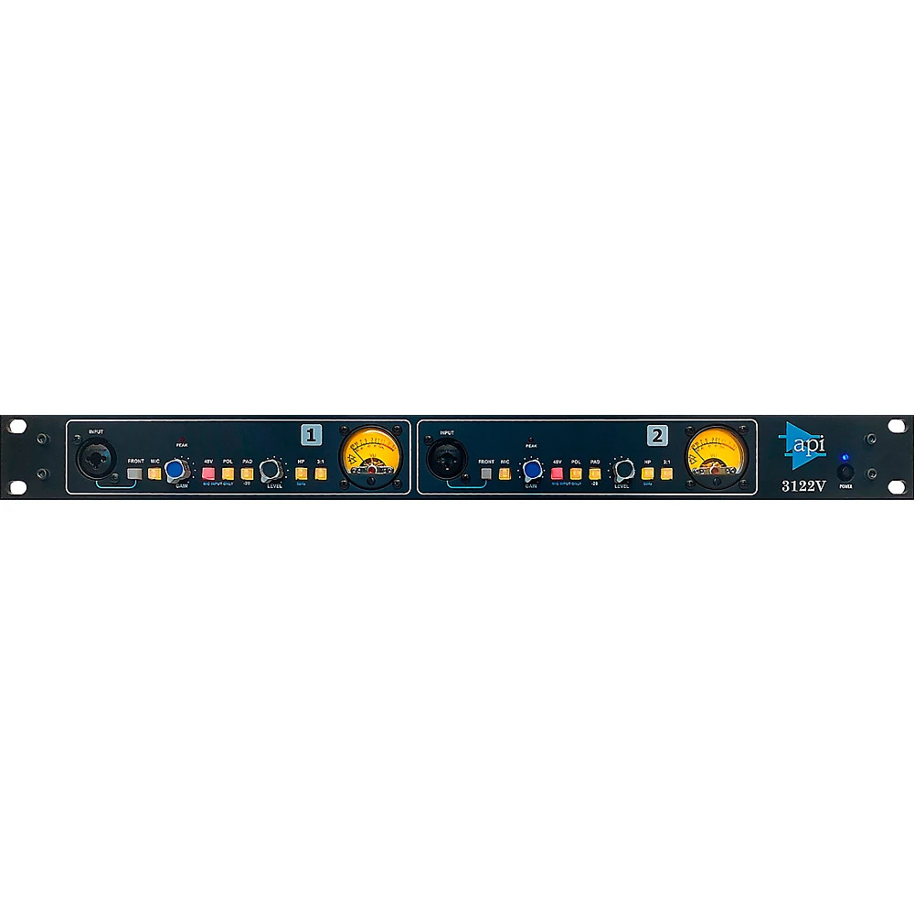 API 3122v 2-Channel Mic/Line Pre with Variable Output and High-Pass Filter LN