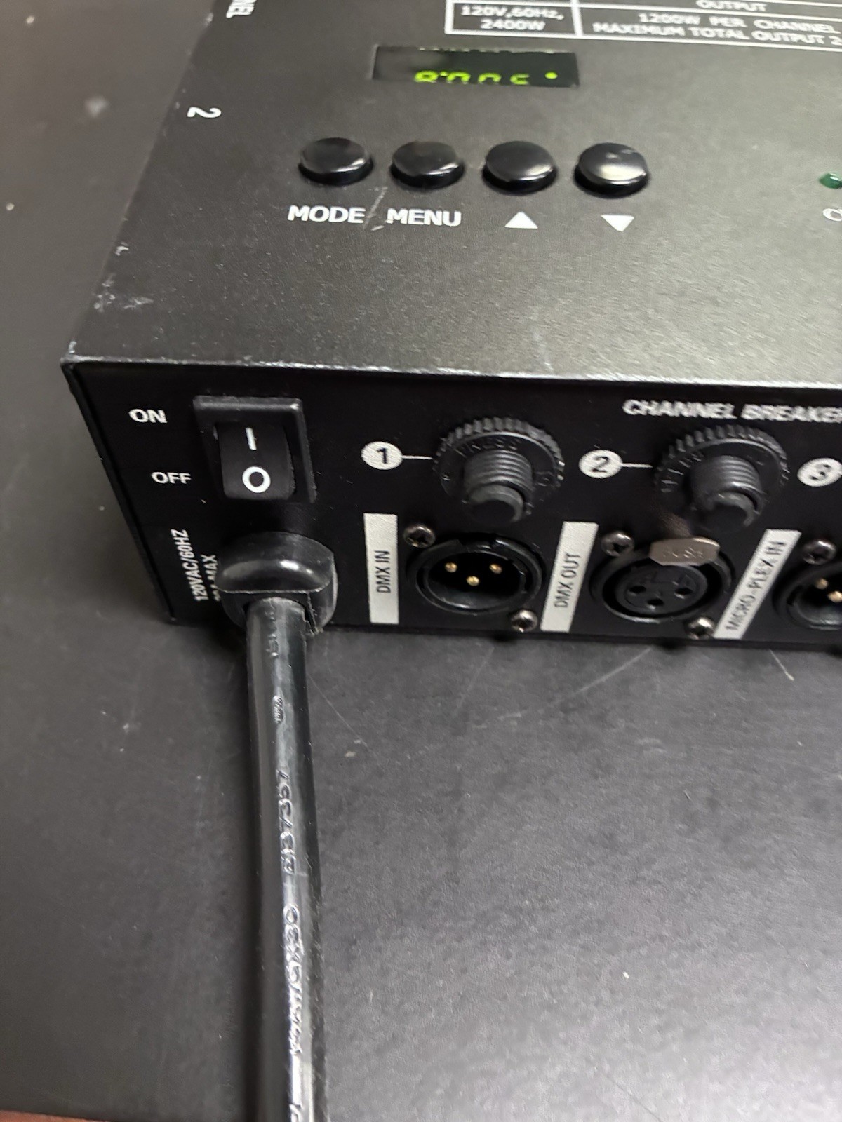 Leviton D4DMX-MD3 4-Channel Programmable Dimmer Pack