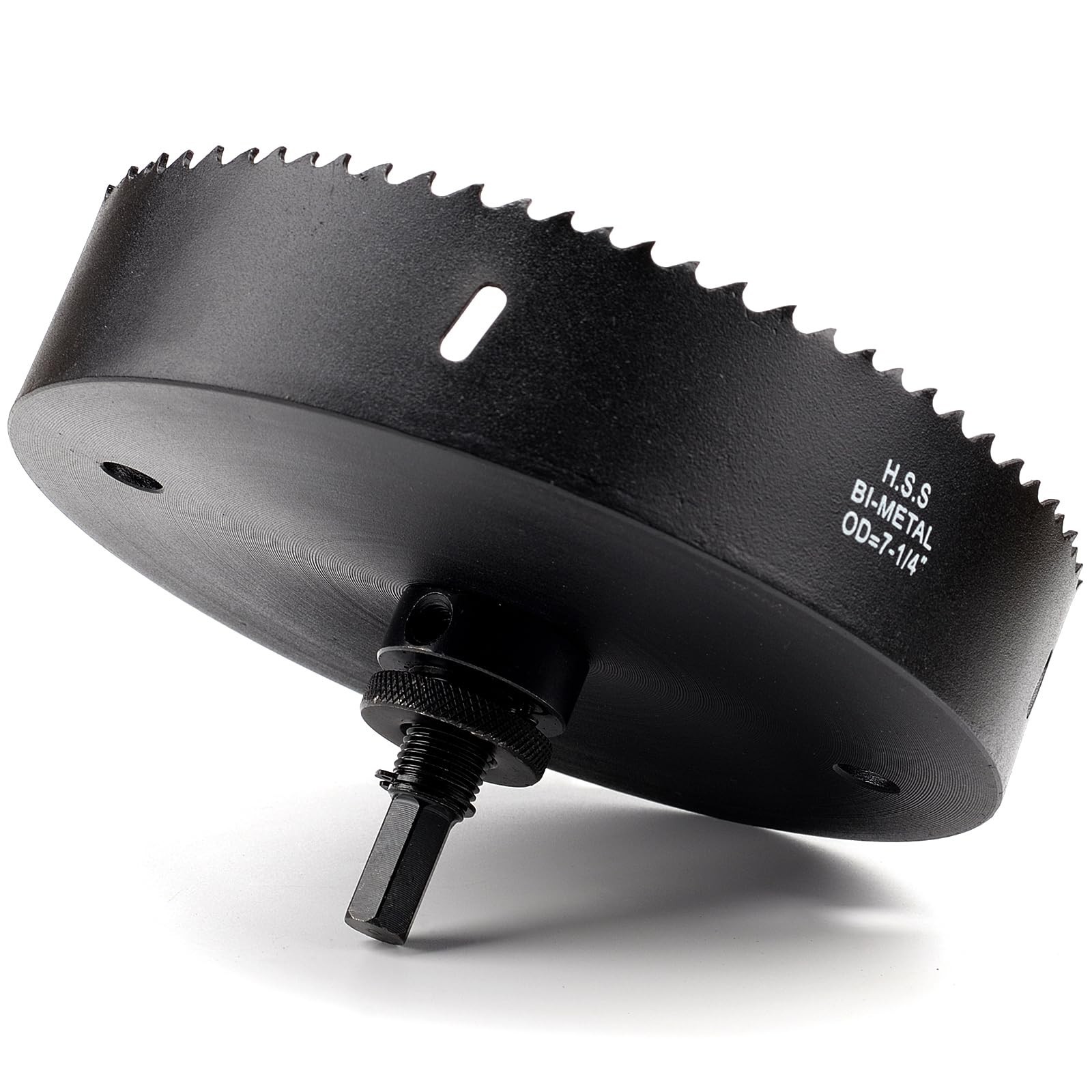 7 1/4 inch Hole Saw for Metal and Plywood, Bi-Metal Circular Wood Drill Bit C...