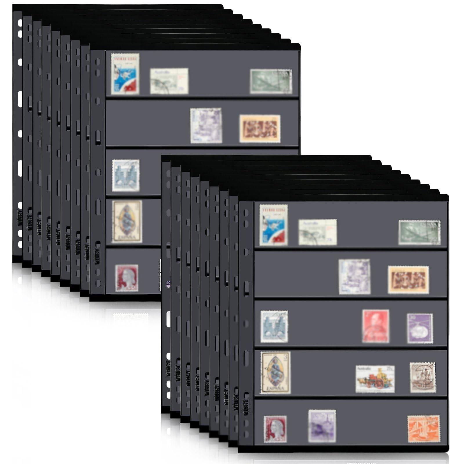 Gersoniel 20 Sheets 21.8 X 28 Cm / 8.58 X 11.02 Inches, black, transparent