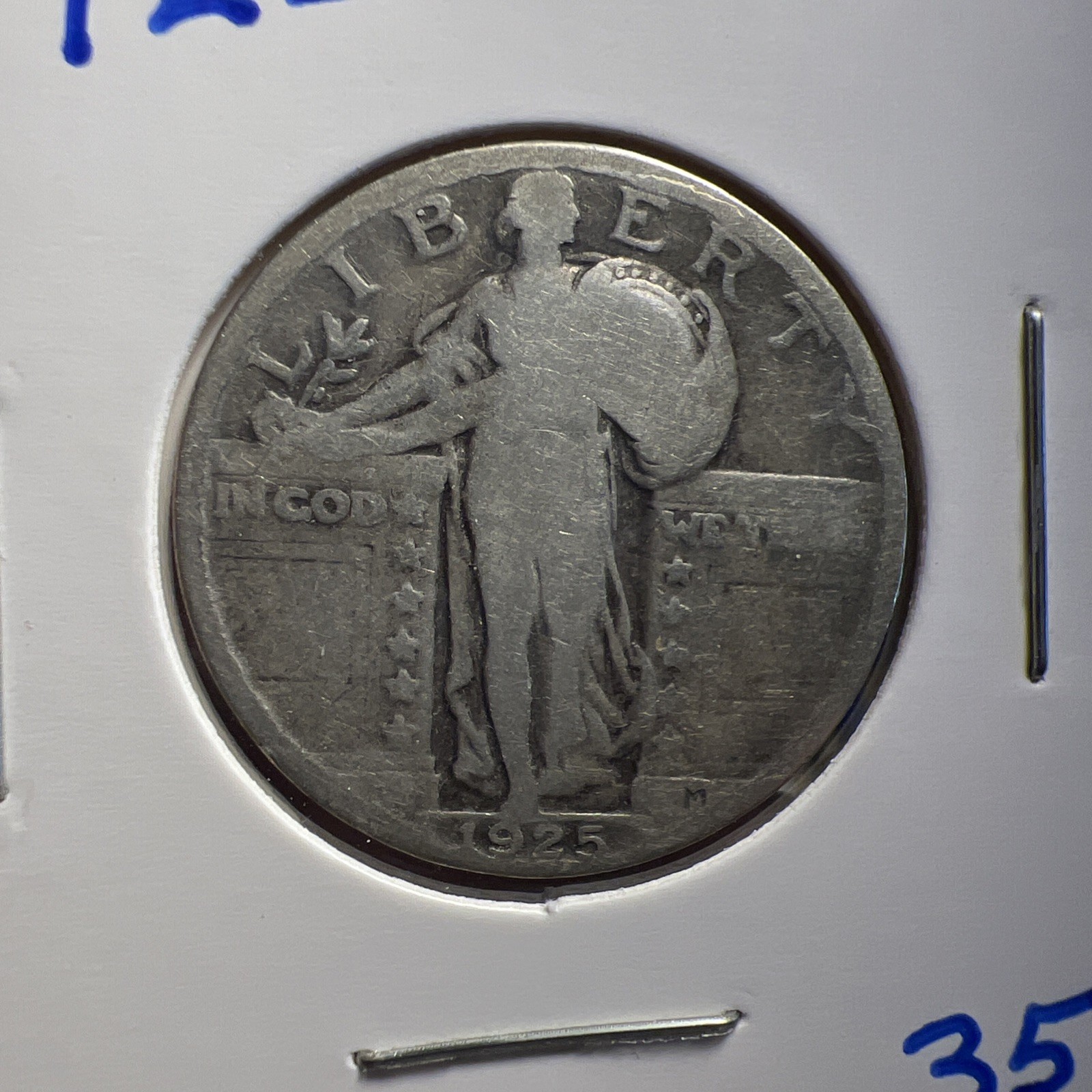 1925 STANDING LIBERTY QUARTER DOLLAR