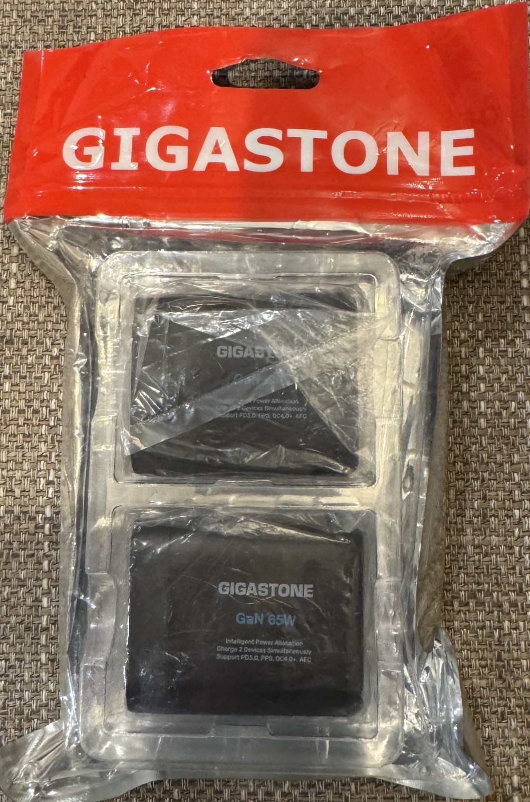 New Gigastone 2 Pack USB Gan 65W Adapters