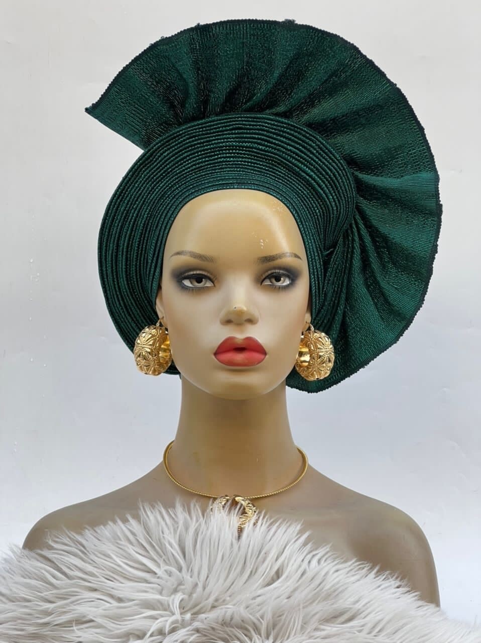 Aso-Oke African Headtie Auto Gele, Headgear.