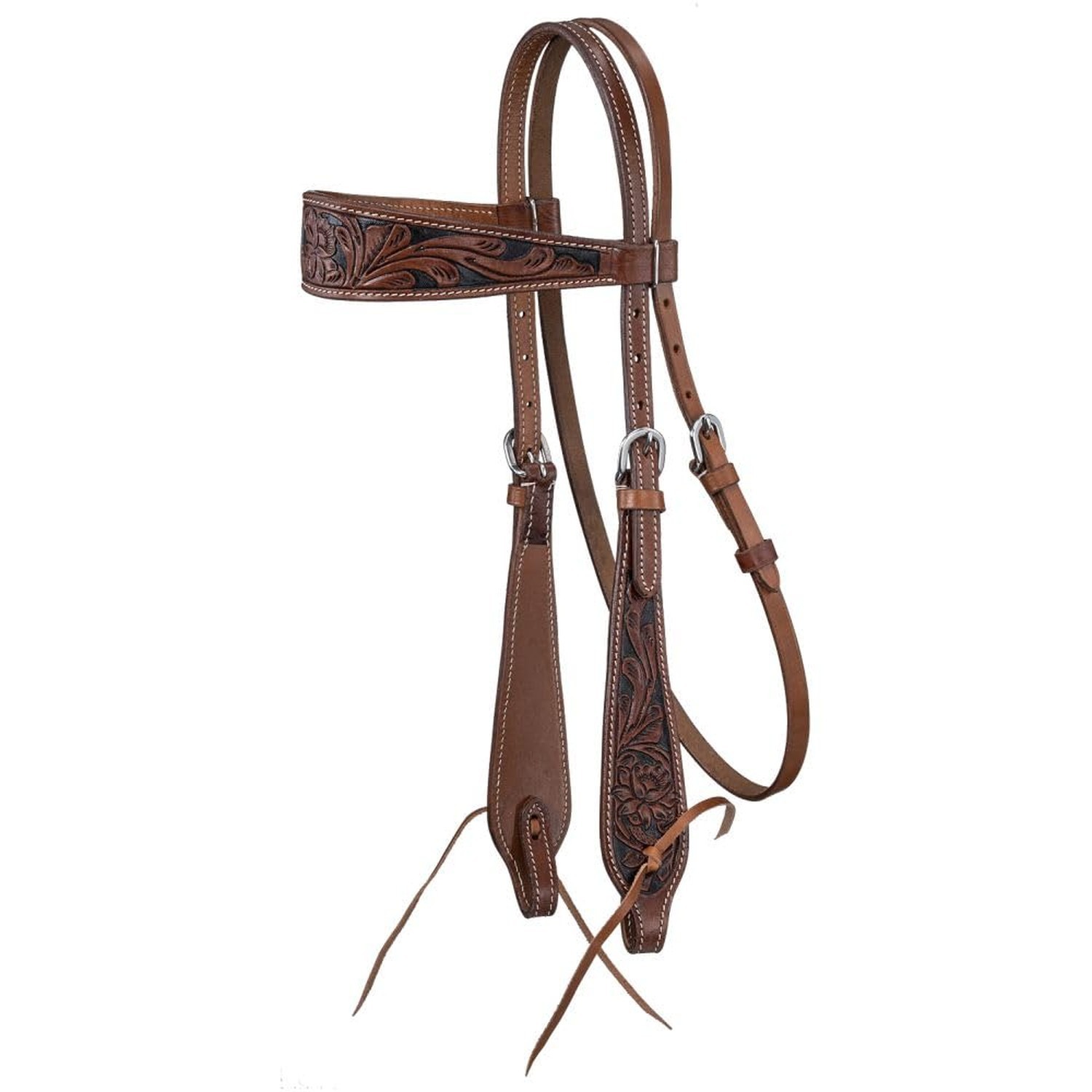 Tough 1 Silver Royal Dakota Browband Headstall