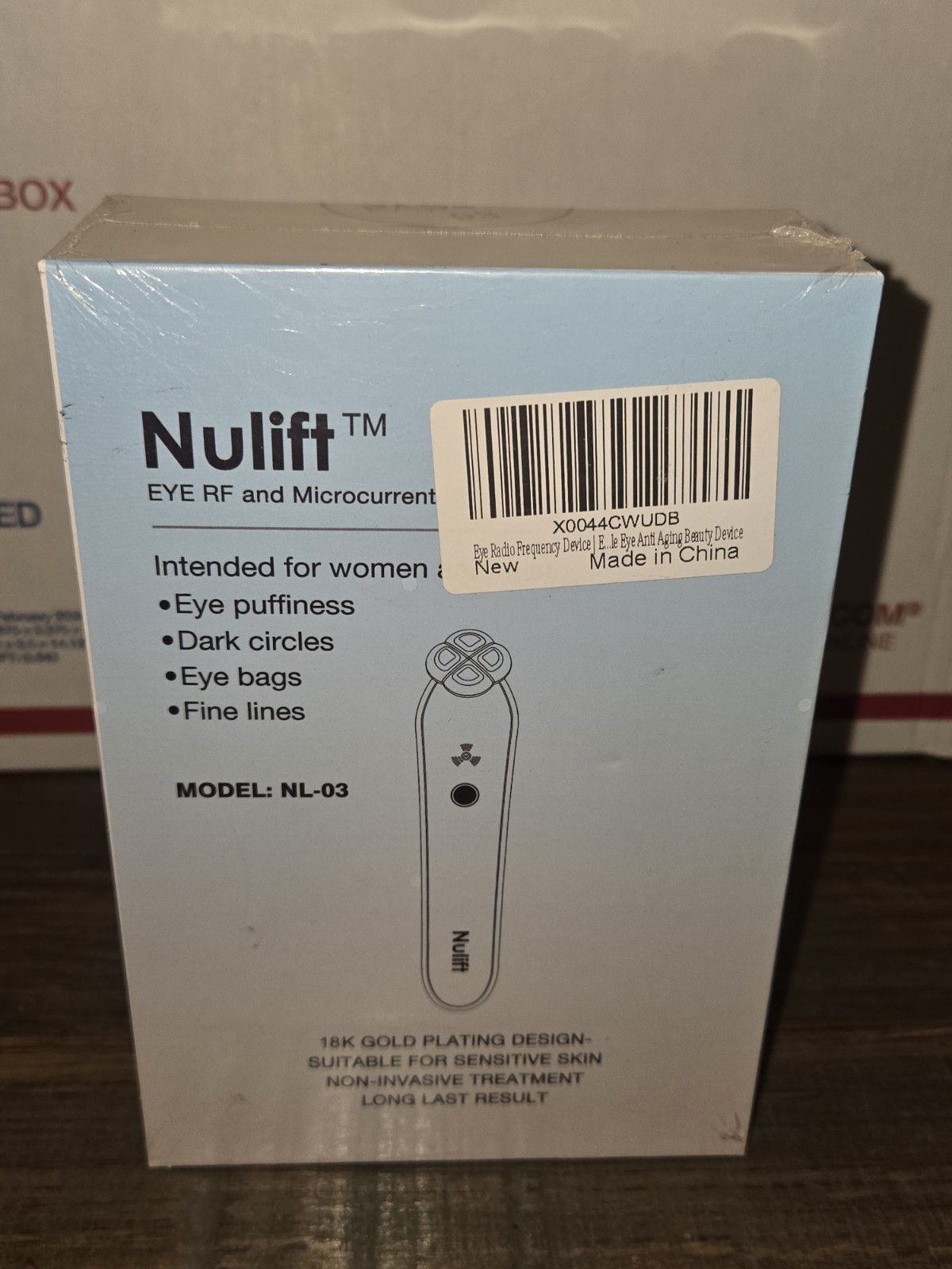 Nulift Eye RF Microcurrent Device NL-03 for Dark Circle, Eye Bags, Fine Lines