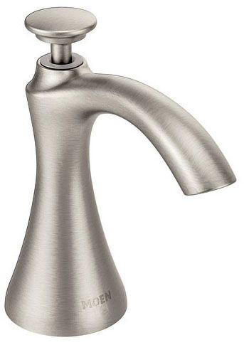 Moen S3946SRS 1/2" SS Soap Dispenser Transitional Spot Resist Stainless
