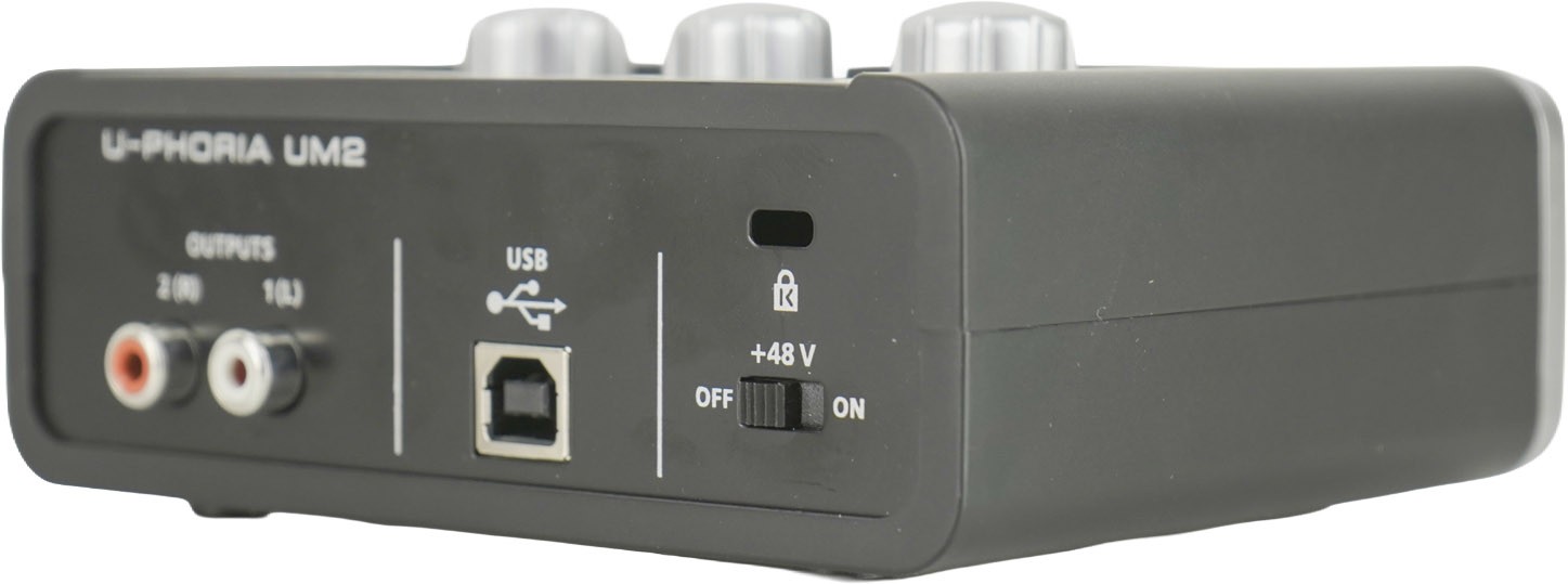 Behringer U-PHORIA UM2 USB Audio Interface XENYX Preamp 2x2 Recording Desktop