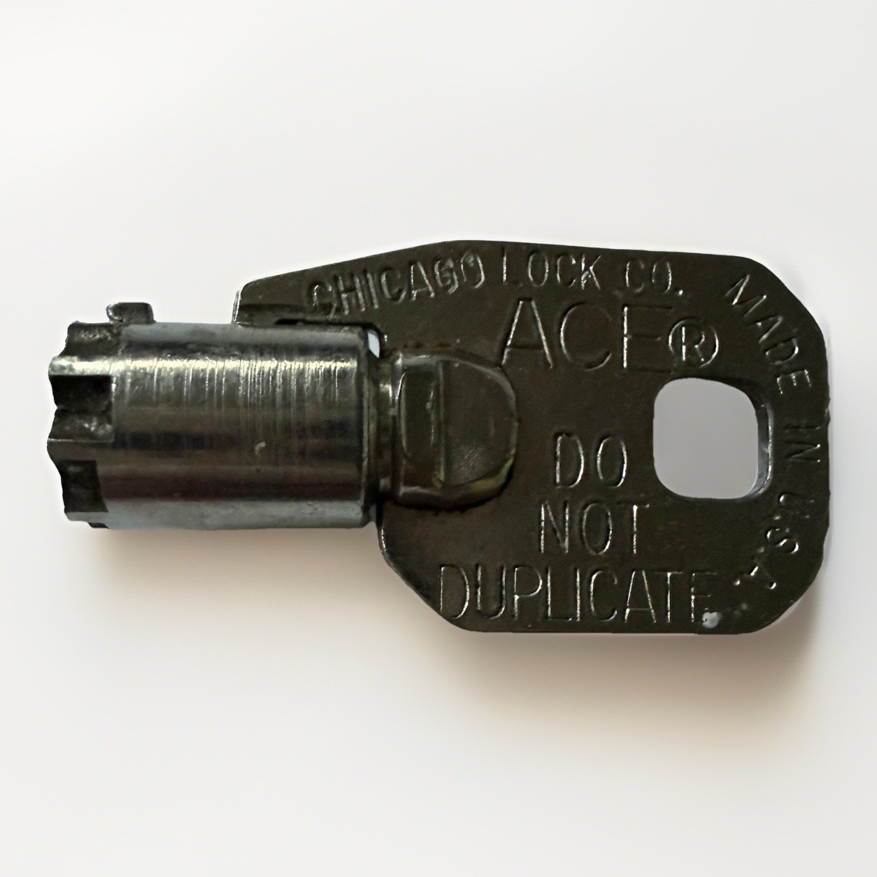 Vintage Ace Chicago Lock Co USA 3189 Security Vending Machine Tubular Barrel Key