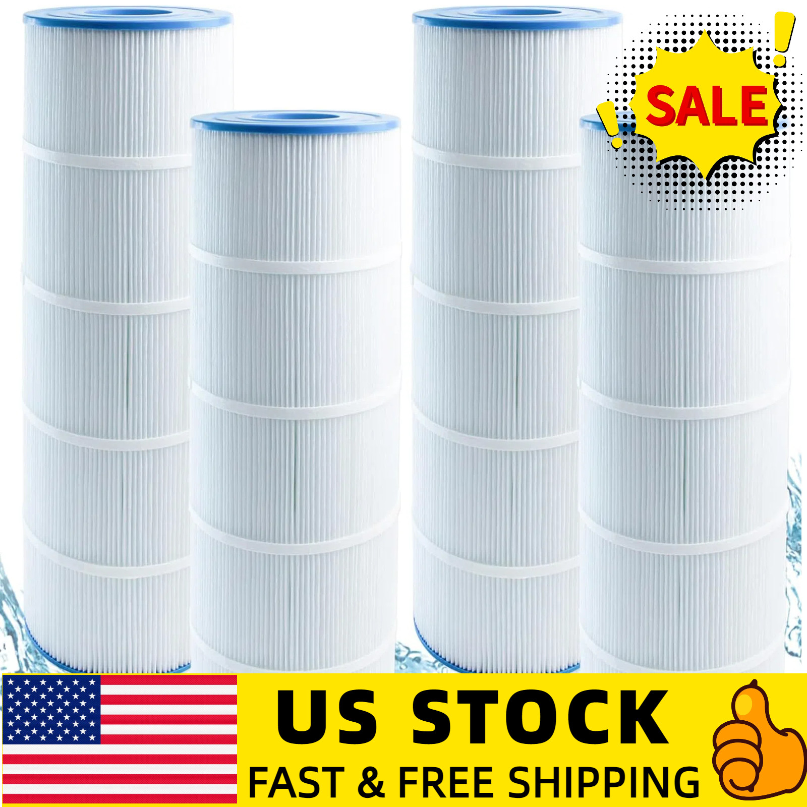 4-Pack CCP420 Pool Filter Cartridges Replace PCC105 R173576 C-7471 420 Sq.ft
