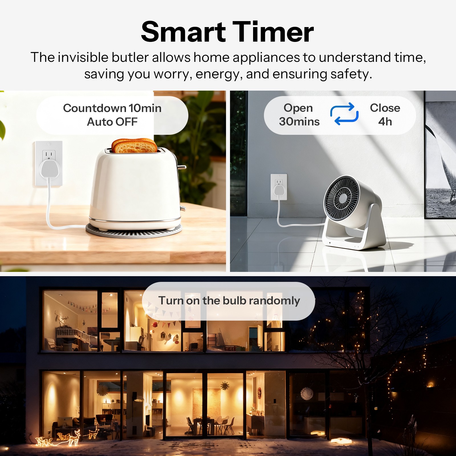 4PCS SONOFF S41STPB Matter Over WiFi Plug 15A Smart Outlet Timer Wireless Socket