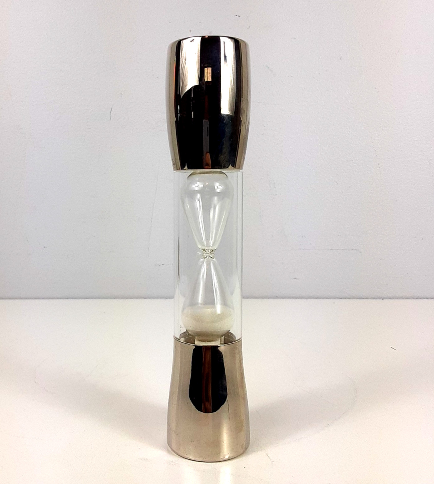 Crome & Glass Sand Timer 7 inch Hourglass