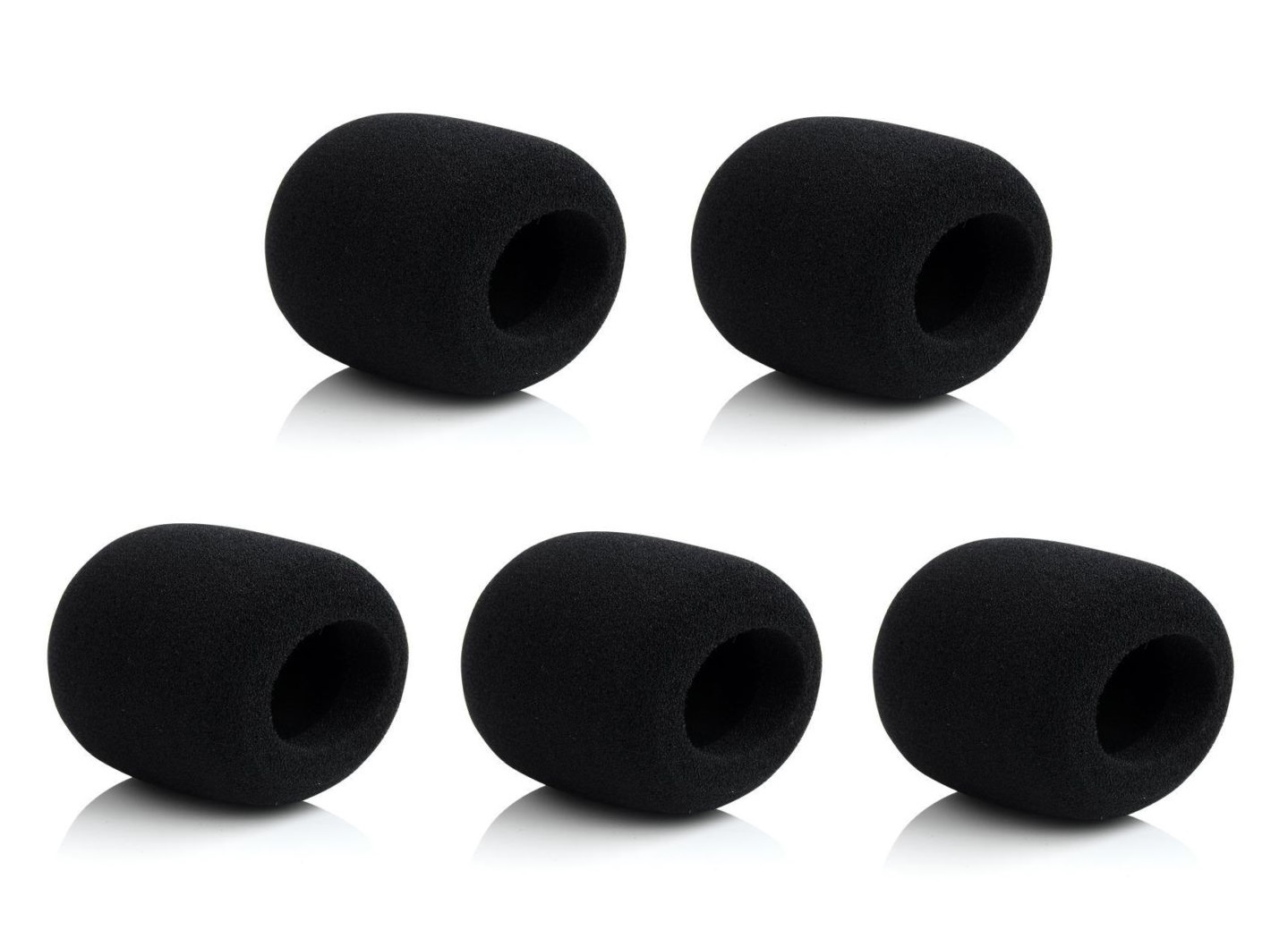 5 PCS Black Sponge Microphone Windscreens for Shure Beta58A Wireless Microphones
