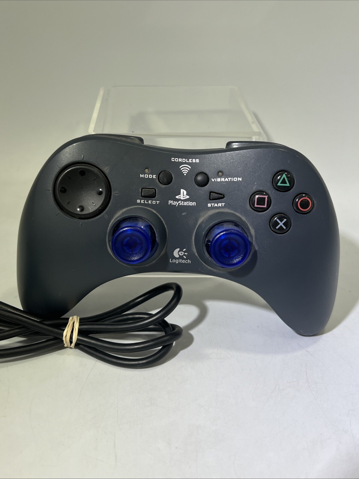 Logitech Wireless Game Controller w/Receiver Playstation PS2, Tested & Works