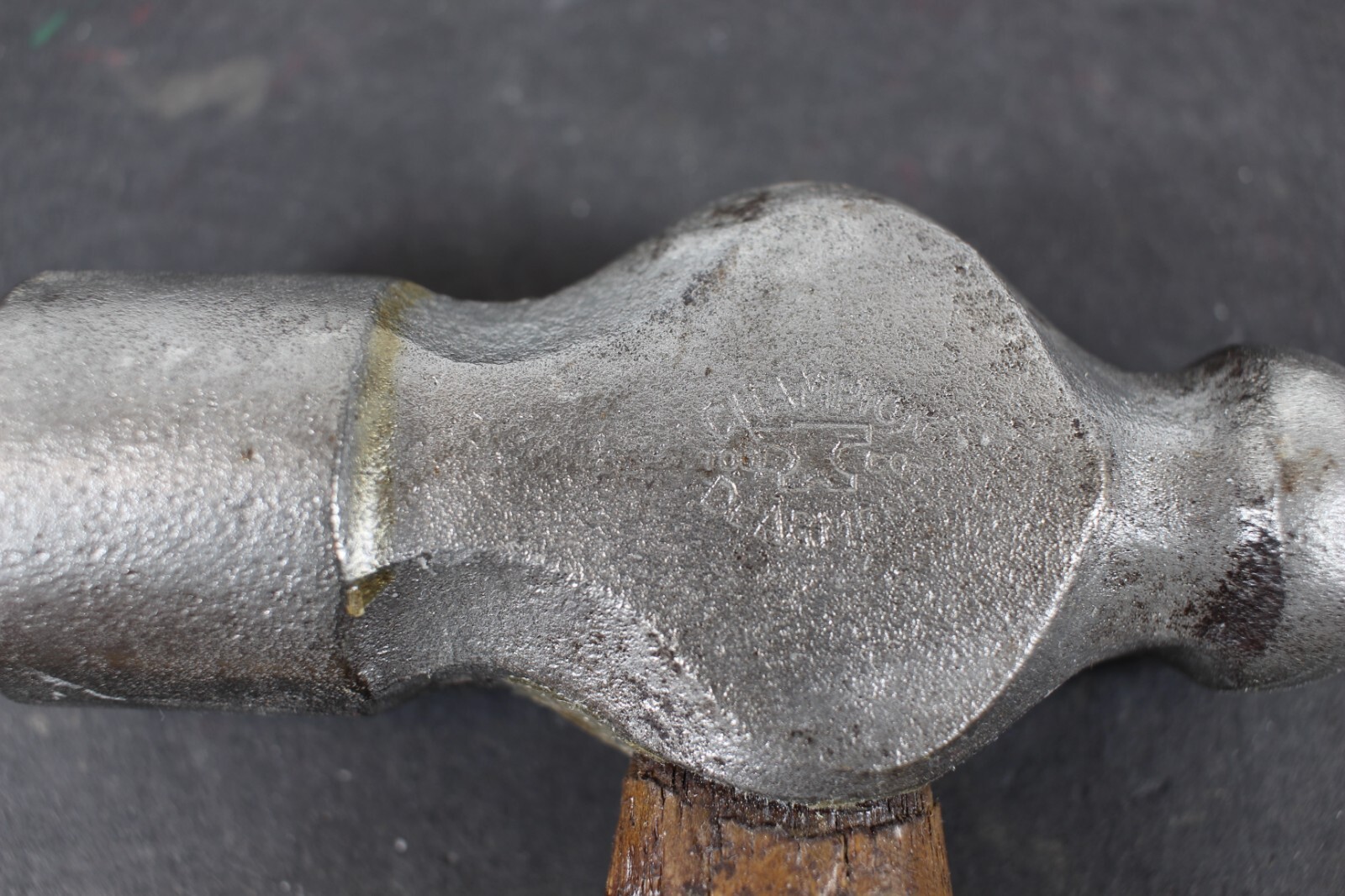Vintage Champion Dearment Ball Peen Hammer with Anvil Logo