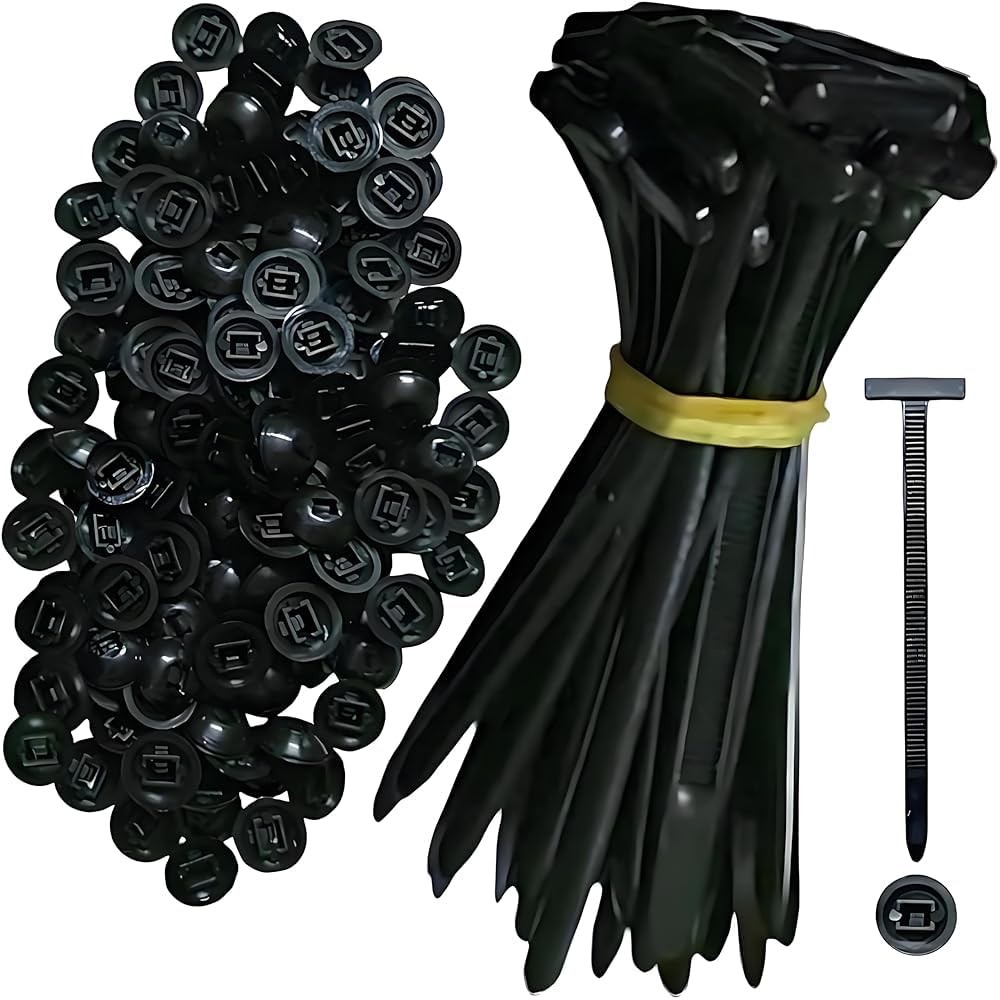 100 Pcs Nylon Universal Cable Tie Buckle - Multifunctional Zip 100pcs