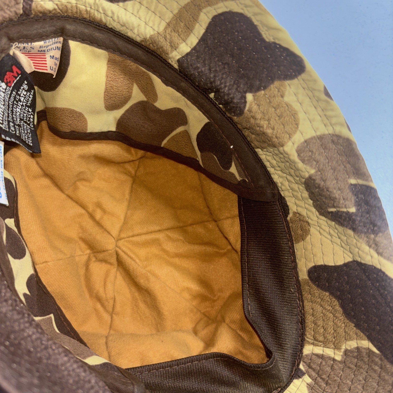 VTG M (RUNS SMALL) Jones Bucket Hunting Hat Frogskin Spot Camo FF Gore-Tex US