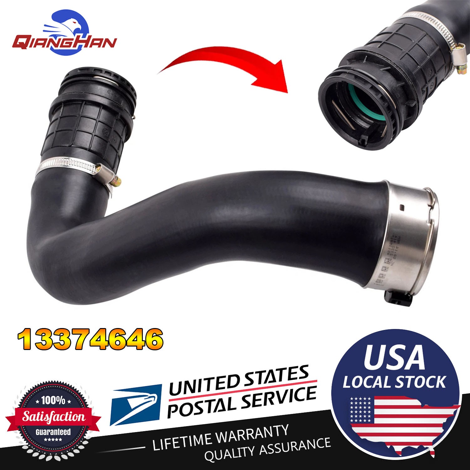 Turbo Intercooler Air Inlet Hose 13374646 2862031364 For 2016 LTZ Sedan 1.4L NEW